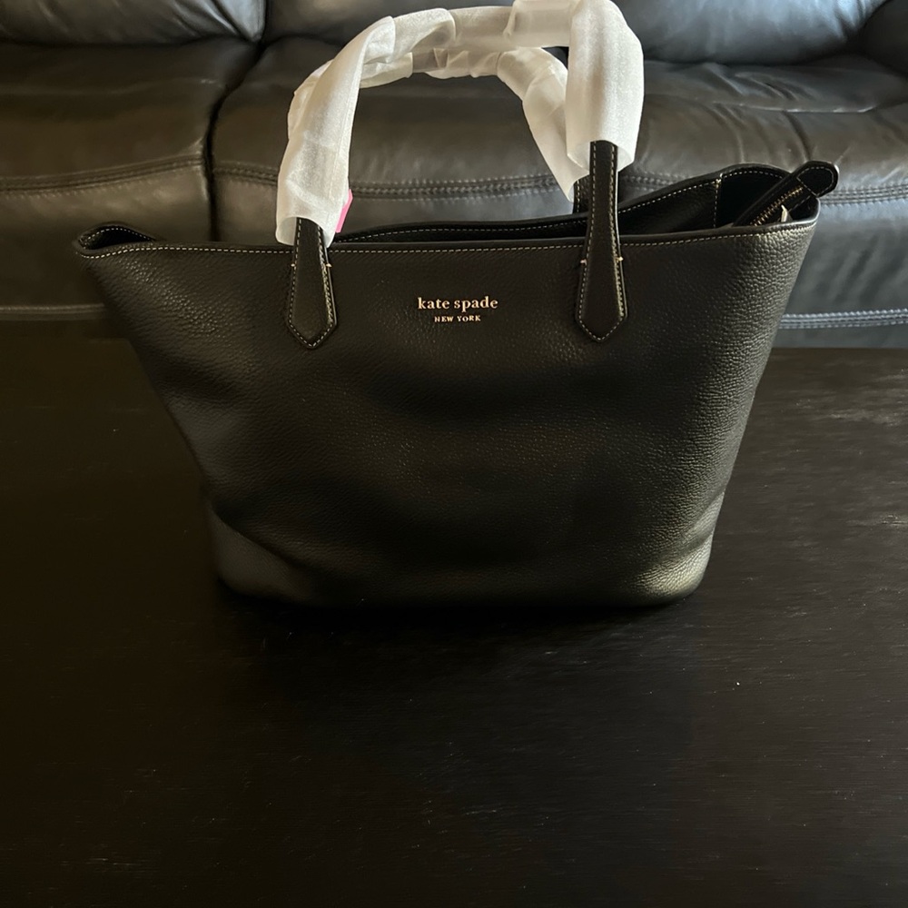 Kate Spade Veronica Black Pebbled Leather Tote